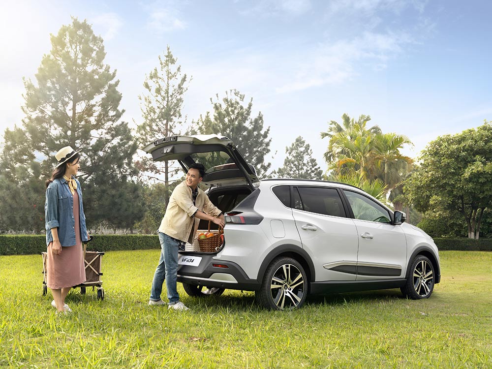 Hình ảnh xe ô tô điện VinFast VF e34 với ngoại thất lý tưởng