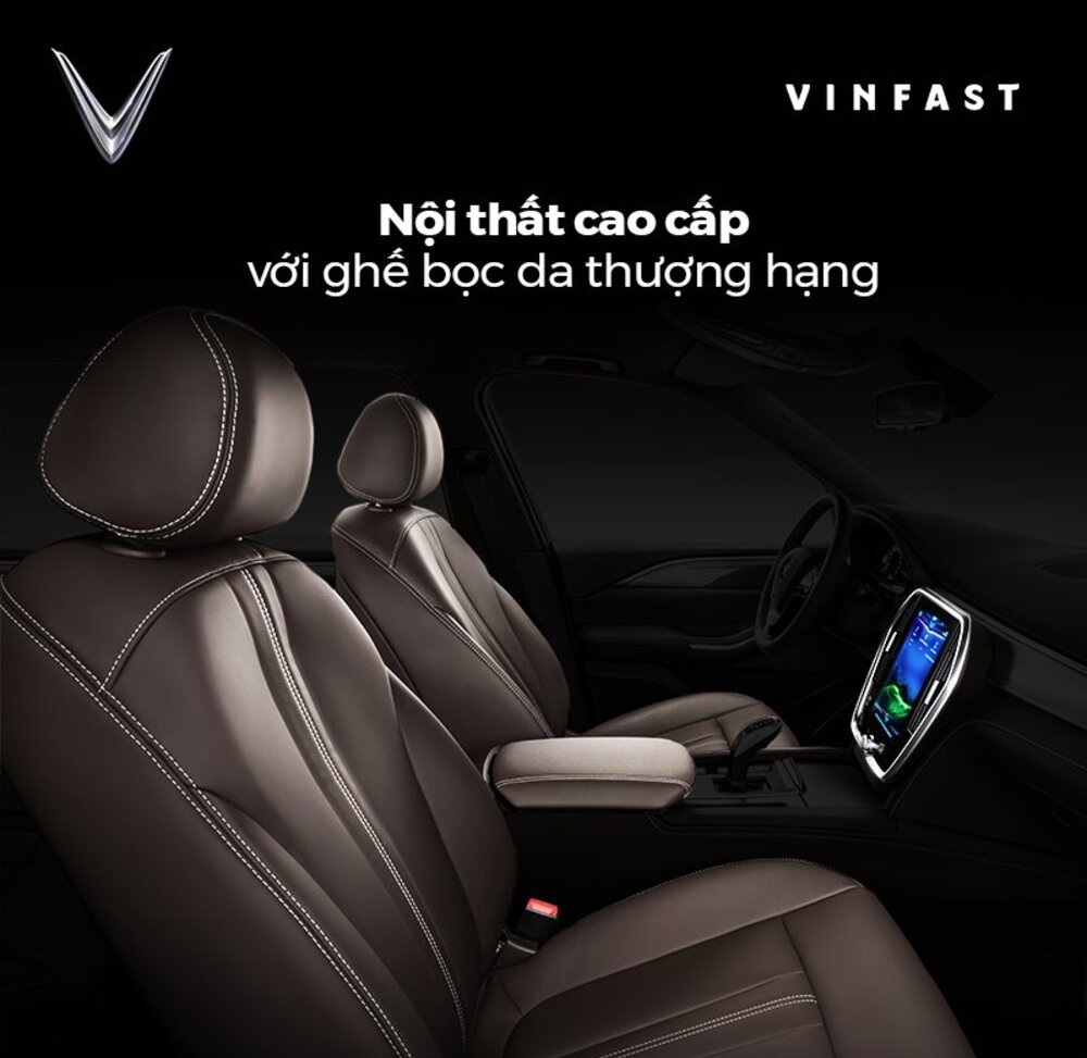 Mua xe VinFast Lux SA2.0 khách hàng được trải nghiệm nội thất tiện nghi và sang trọng