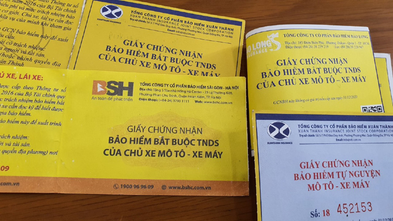 Quy định mới về việc hưởng mức bồi thường bảo hiểm xe máy