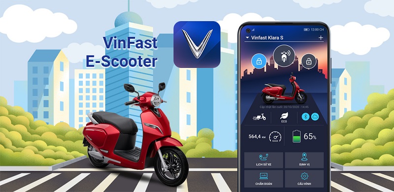 Ứng dụng VinFast E-Scooter sẽ hỗ trợ người dùng tối đa khi sử dụng xe