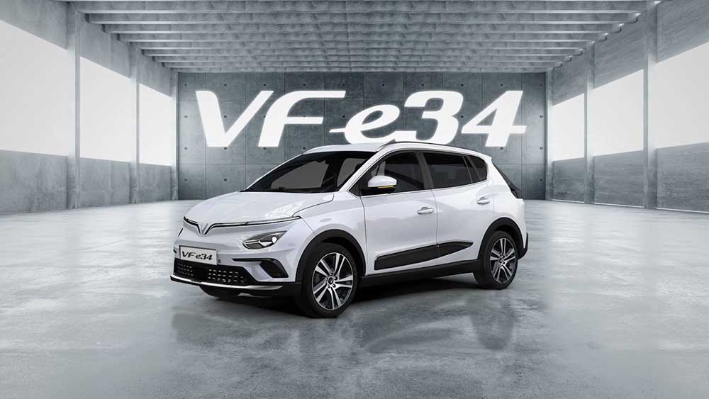 Ô tô điện VF e34- mẫu xe ô tô dành cho nữ doanh nhân