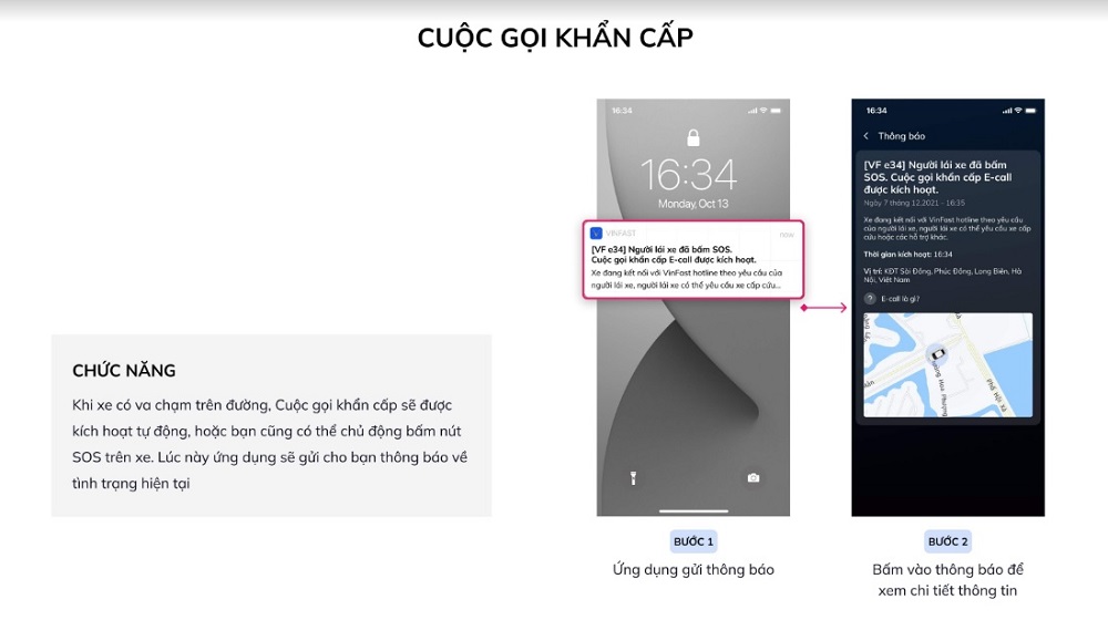 tính năng cuộc gọi khẩn cấp