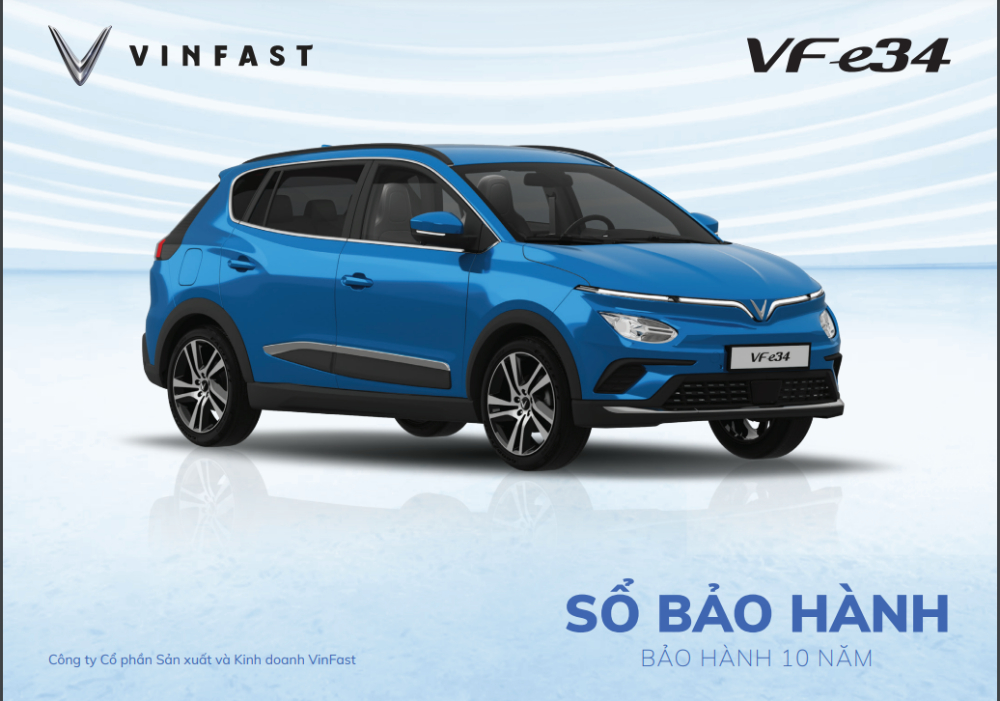 sổ bảo hành ô tô điện VinFast VF e34 là gì?