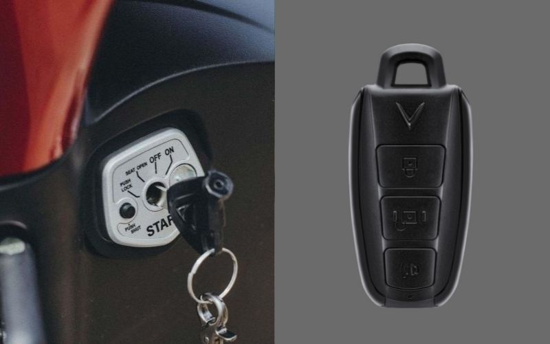 VinFast Feliz và Klara A2 2021 đều sở hữu chìa khóa RF tiện lợi