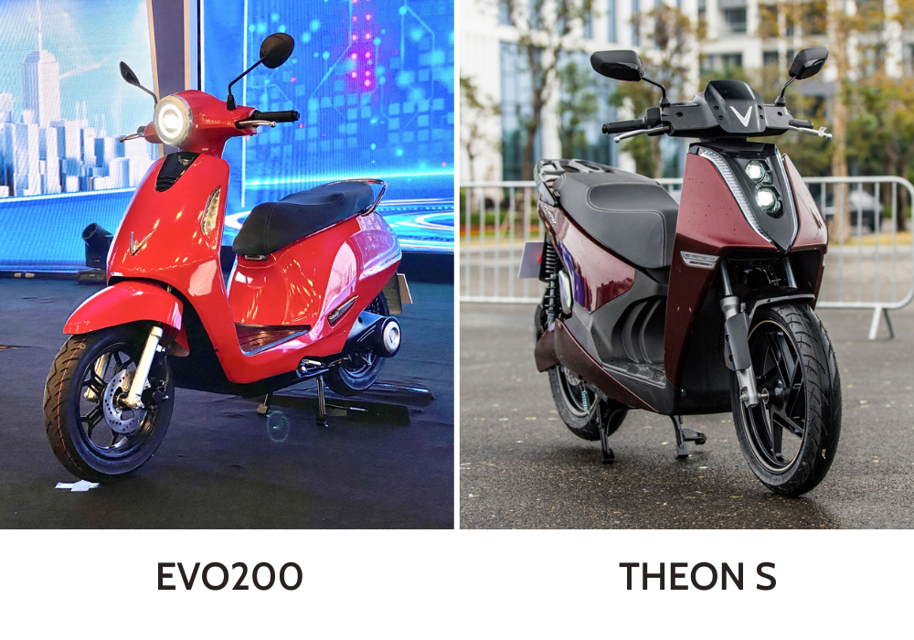 Thiết kế xe máy điện Evo200 và Theon S sở hữu ngoại hình ấn tượng