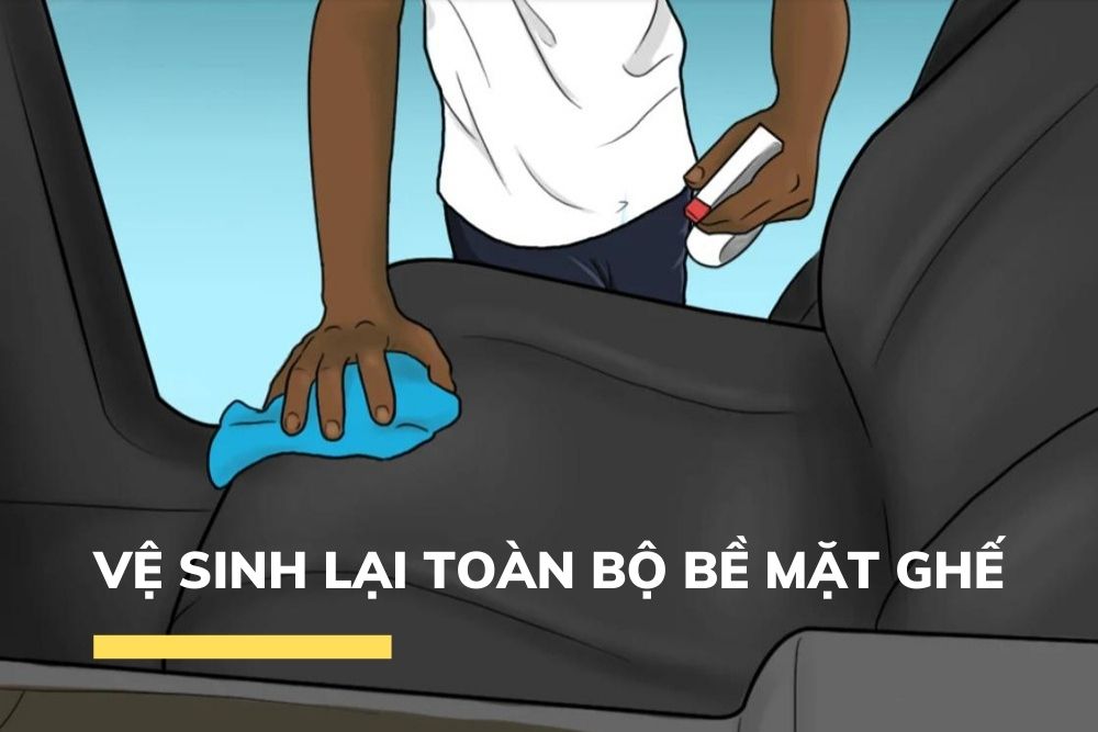 Cách tẩy kẹo cao su trên ghế ô tô- Vệ sinh lại ghế ô tô bằng sản phẩm làm sạch