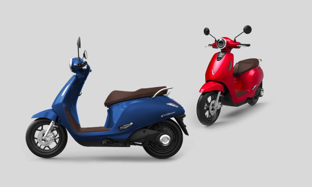 Thiết kế xe máy điện Evo200 hiện đại