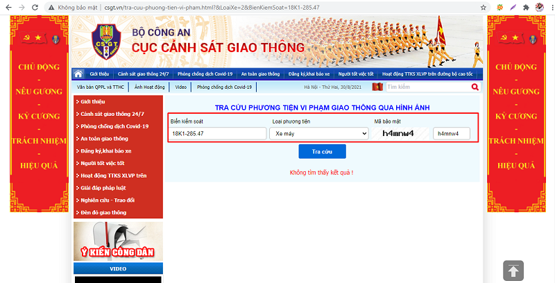 cách nộp phạt vi phạm giao thông