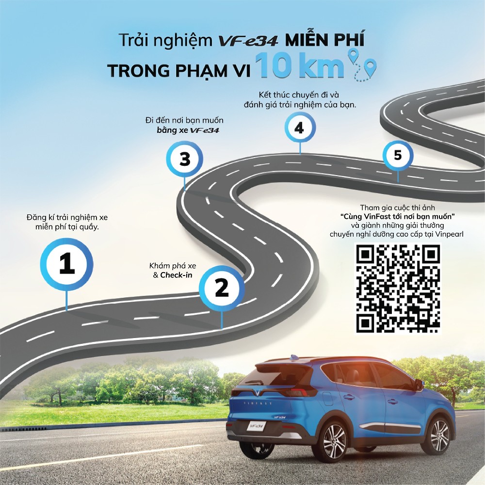 Trải nghiệm VinFast VF e34 trong phạm vi 10km - lái thứ VF e34