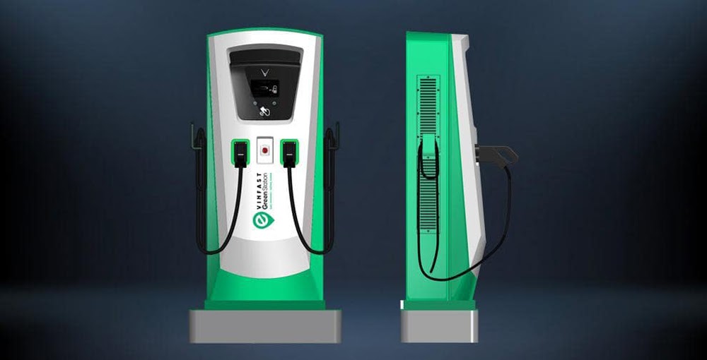 Trạm sạc VinFast của VF e34 sử dụng dễ dàng