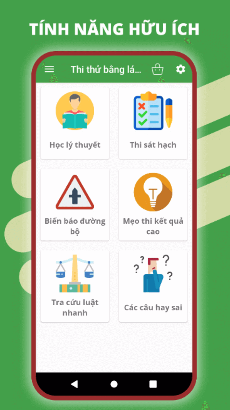 App học lý thuyết lái xe máy Thi thử bằng lái xe máy A1