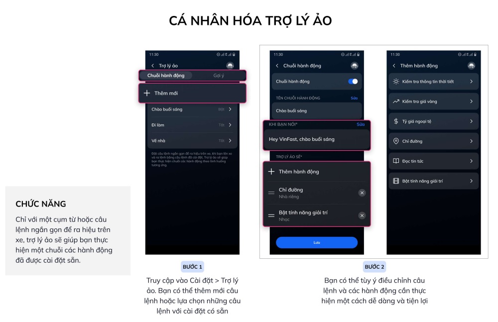 Các bước cài đặt giới hạn thời gian trên Ứng dụng VinFast