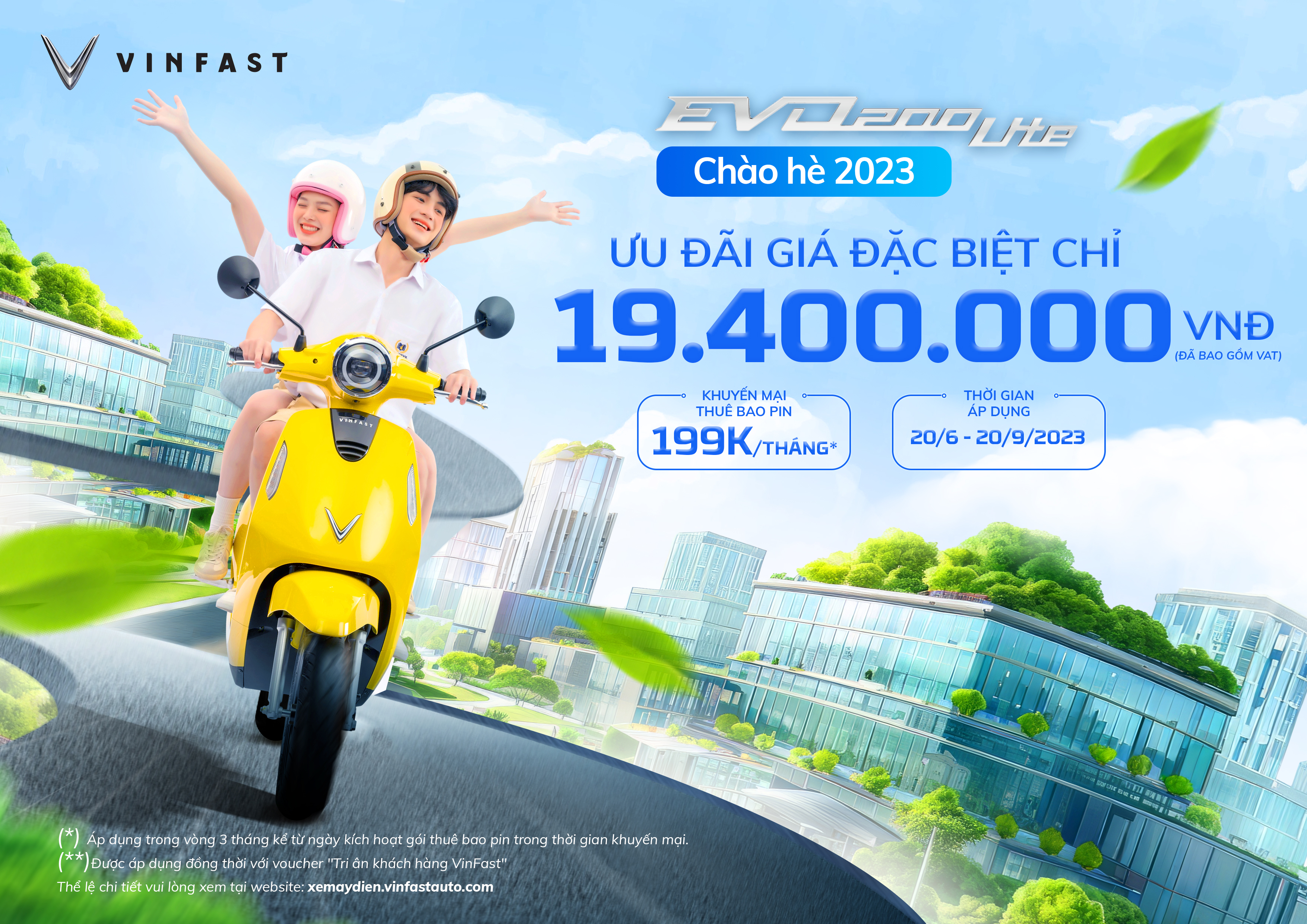Ưu đãi Evo200 Lite chào hè 2023, giá chỉ 19,4 triệu đồng