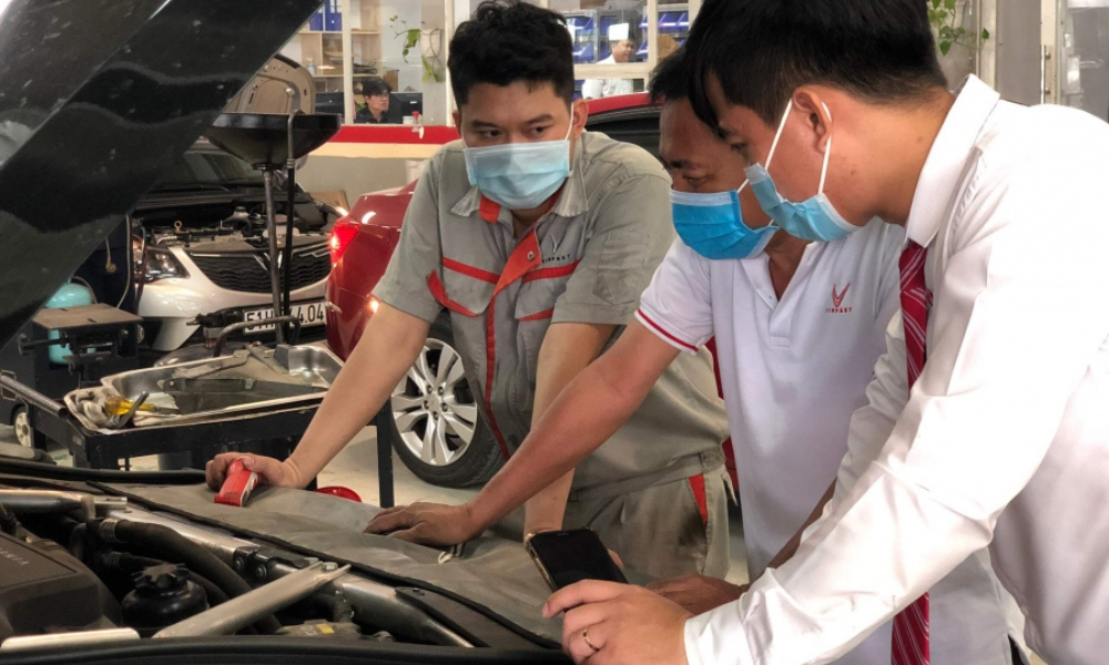 Bảo dưỡng xe VF 5 Plus trên toàn quốc