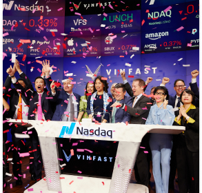 VinFast has officially listed on the NASDAQ
