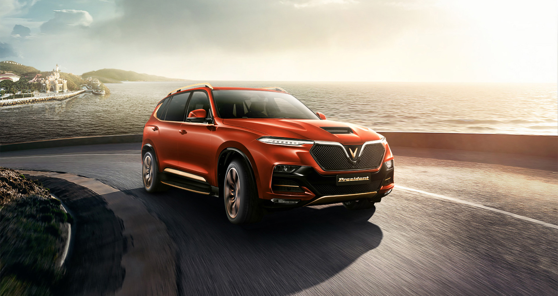 Xe ô tô 7 chỗ VinFast President động cơ V8