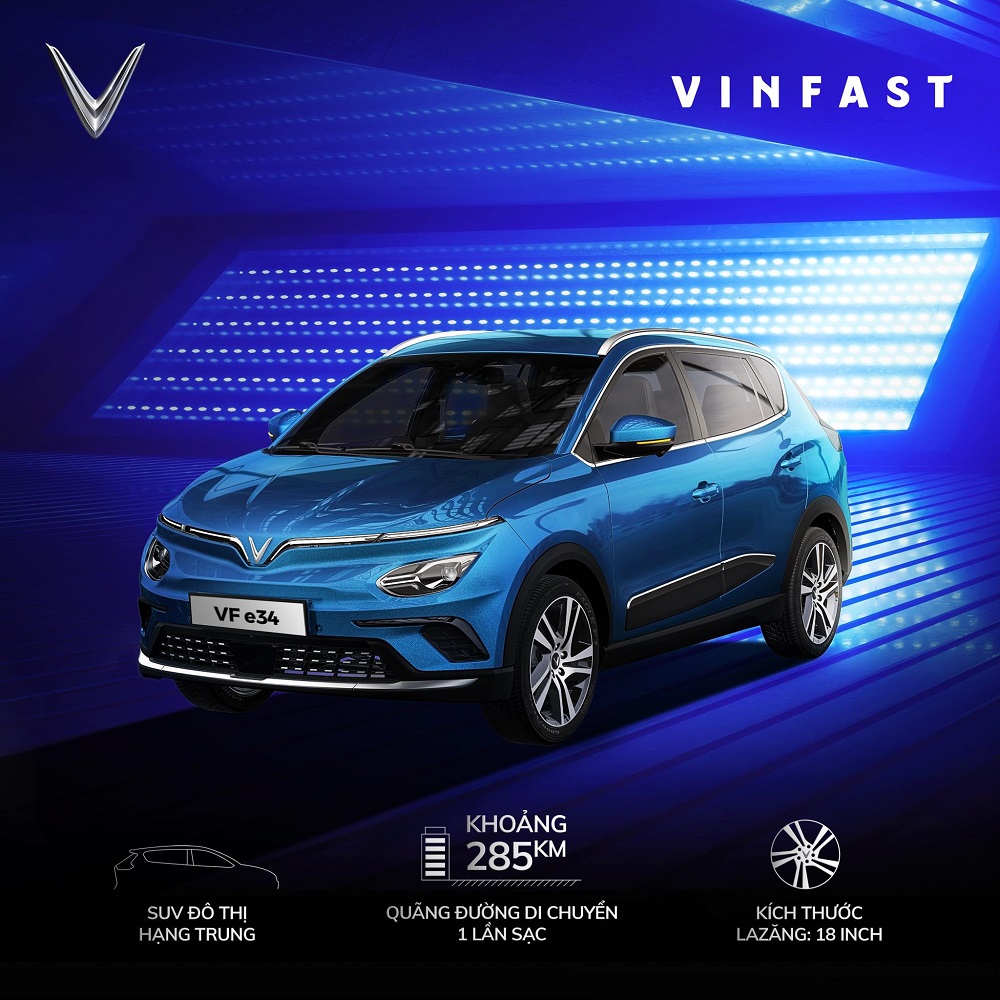 Bình chọn xe của năm - VinFast VF e34 sử dụng hệ dẫn động cầu trước giúp vận hành linh hoạt và tiết kiệm năng lượng
