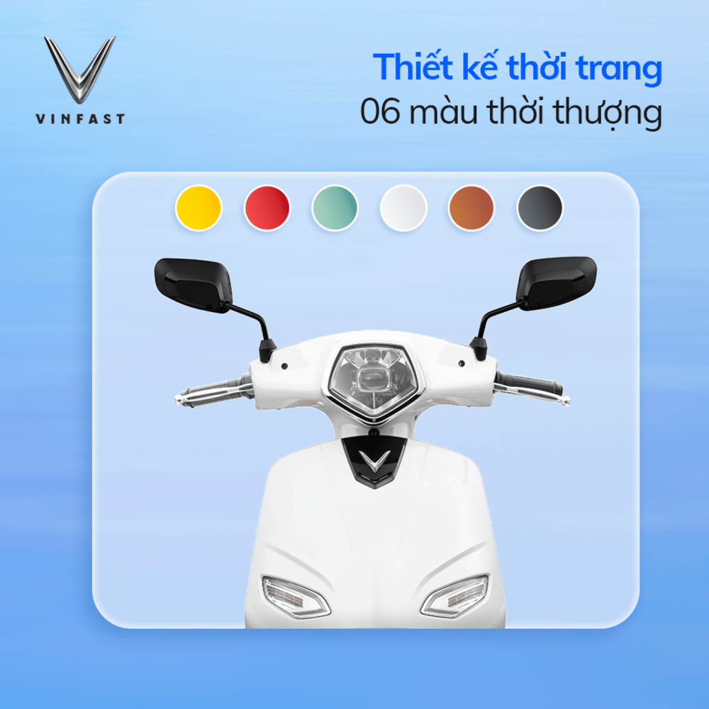 Xe máy điện trắng VinFast Vento S