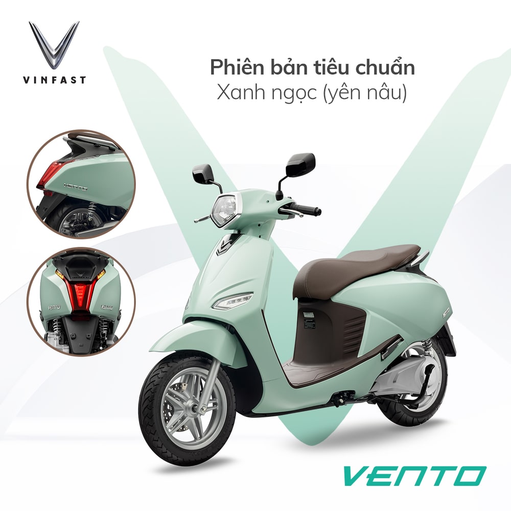 xe máy điện VinFast màu xanh ngọc