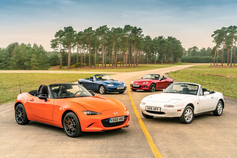 Mẫu xe Mazda MX-5 với thiết kế thể thao năng động