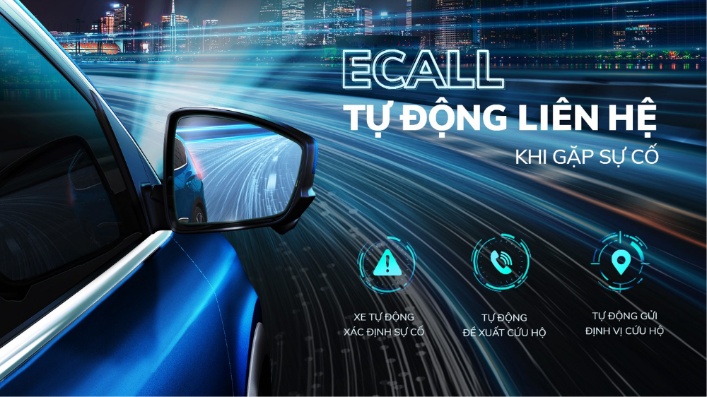 Công nghệ hiện đại ecall - một trong những ưu điểm ô tô điện
