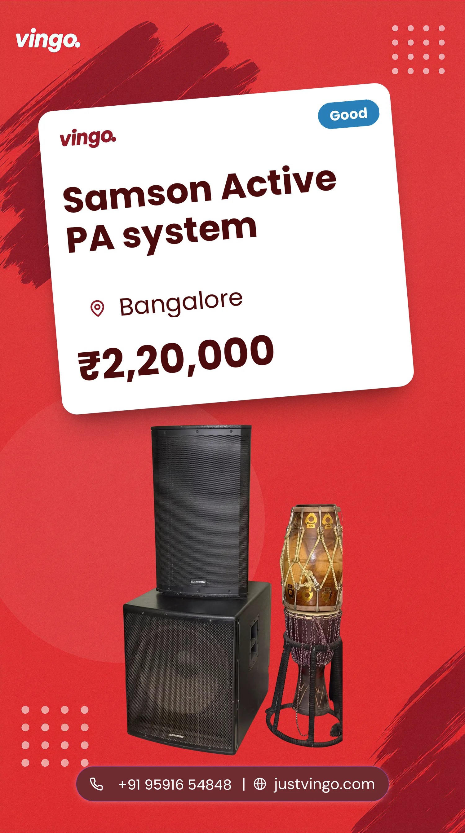 Samson Active PA system