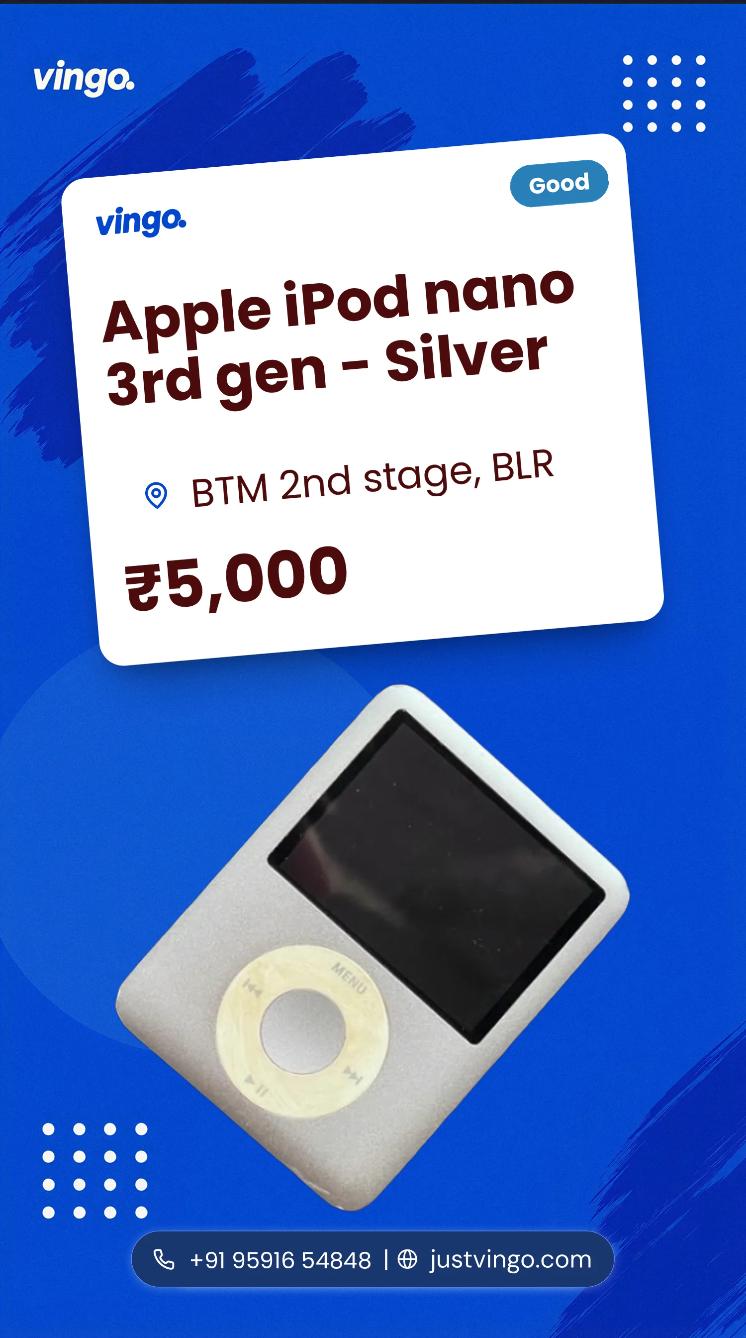 Apple iPod nano 3rd gen - Silver