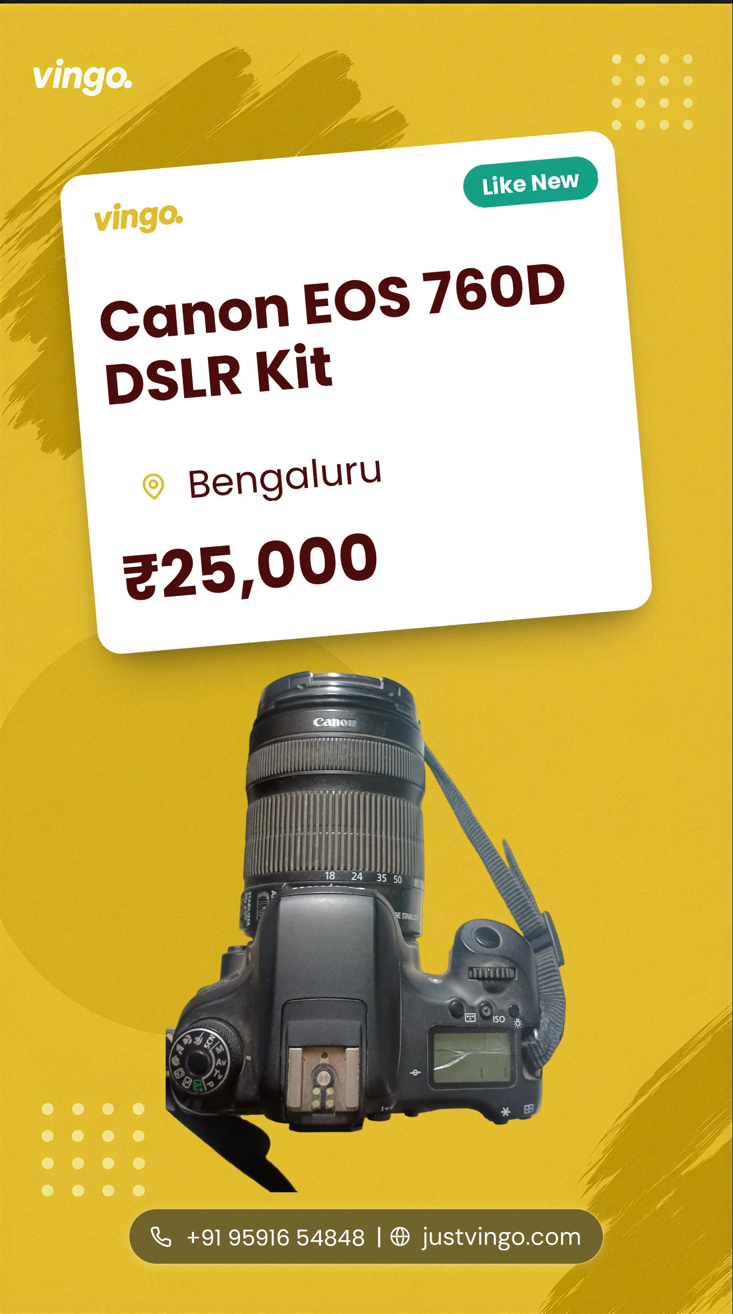 Canon EOS 760D DSLR Kit