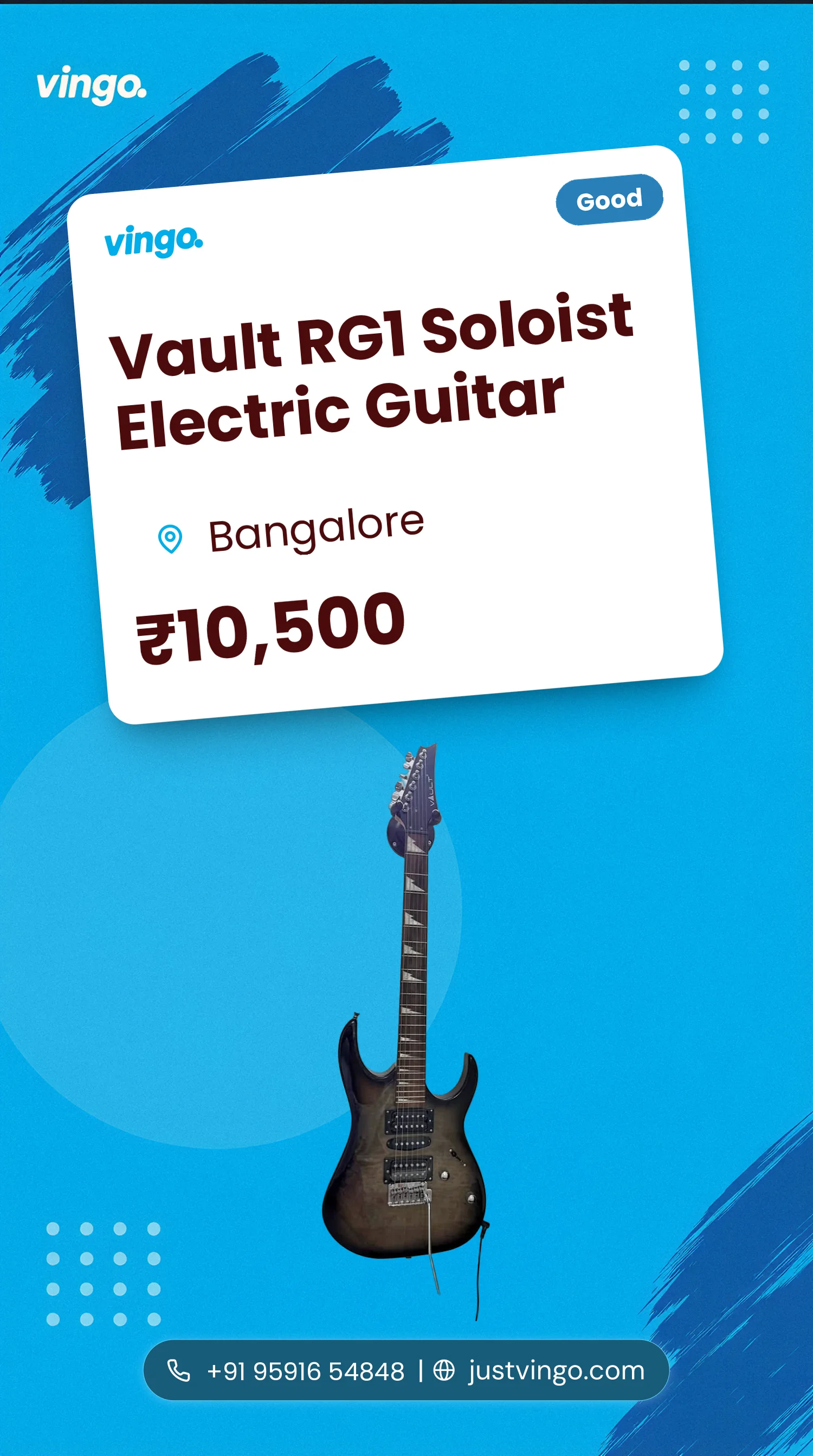 Vault RG1 Soloist Electric Guitar