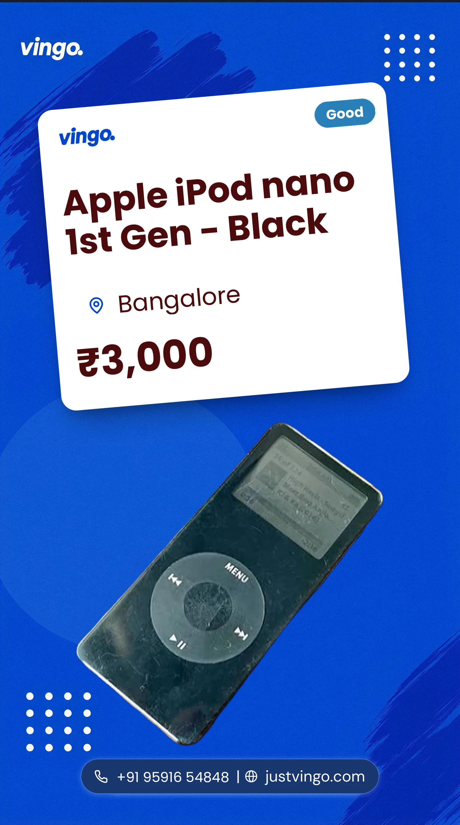 Apple iPod nano 1st Gen - Black