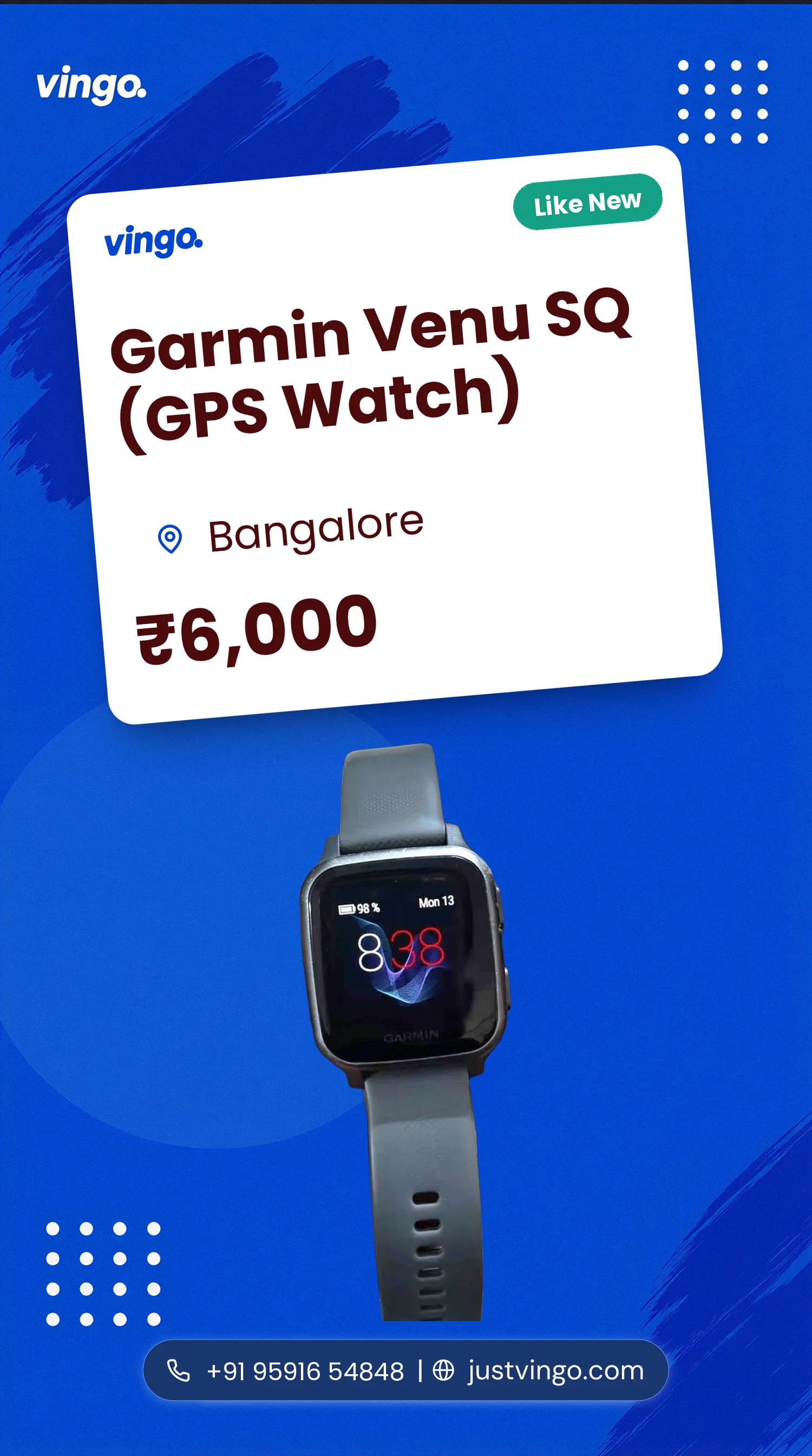 Garmin Venu SQ (GPS Watch)