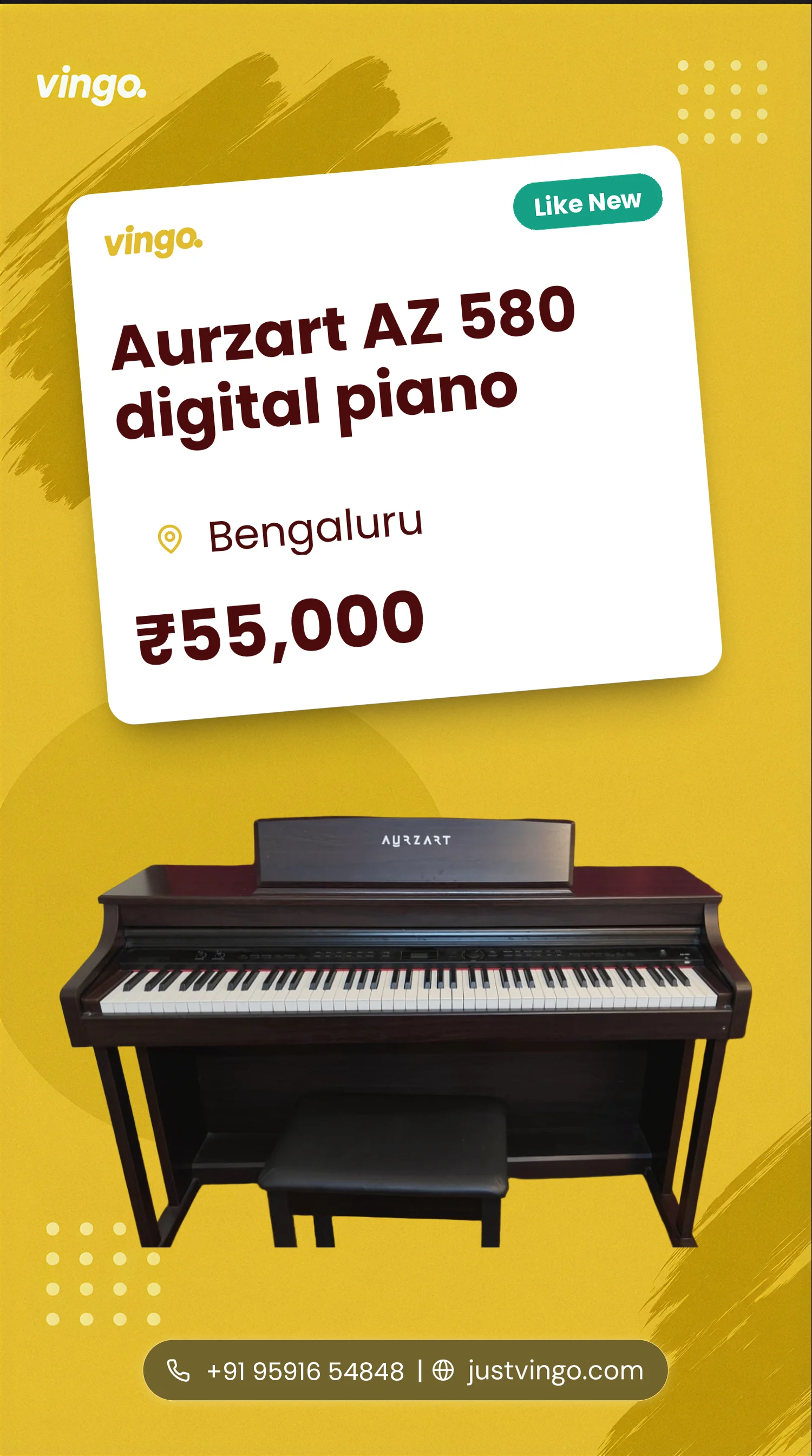 Aurzart AZ 580 digital piano