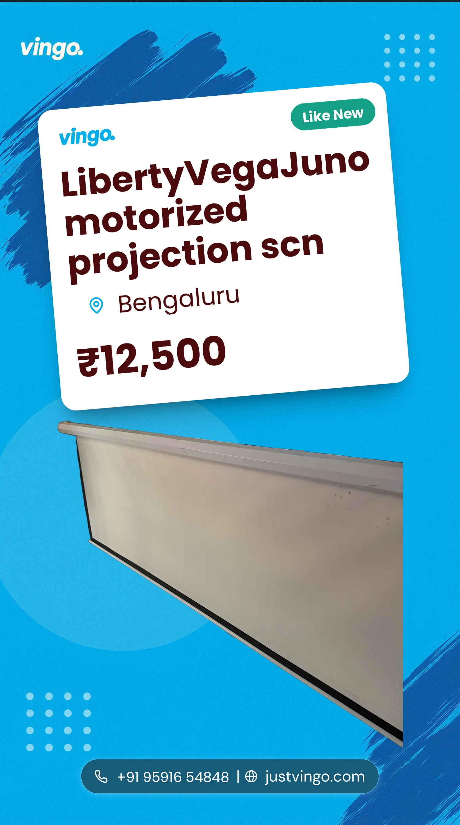 LibertyVegaJuno motorized projection scn