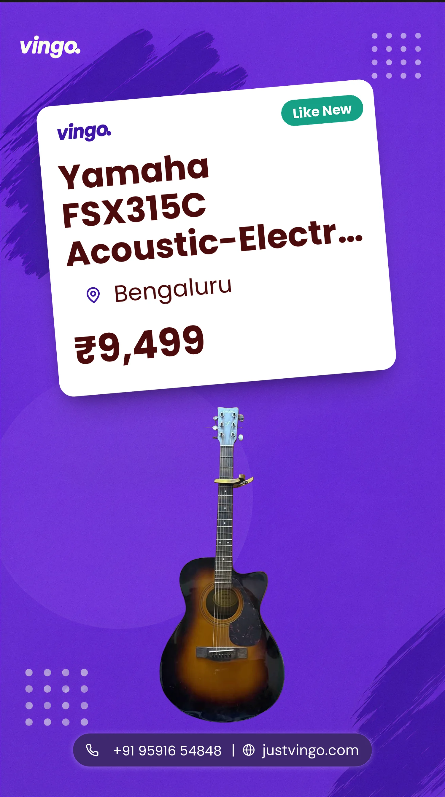 Yamaha FSX315C Acoustic-Electric Guitar