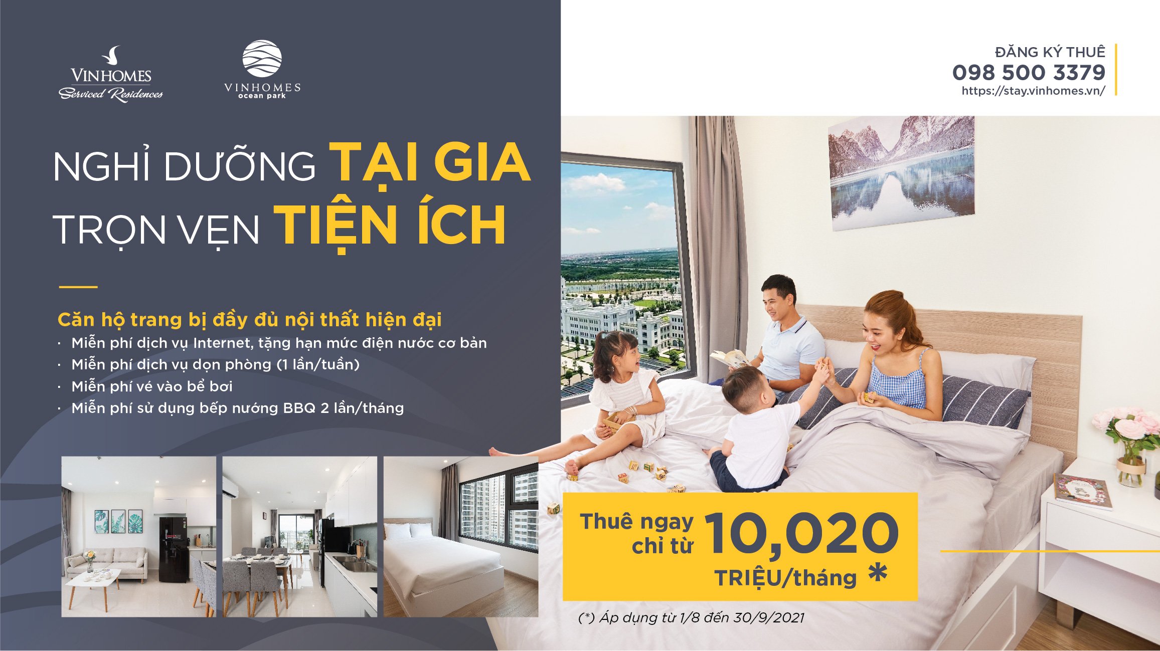 hinh anh Vinhomes Serviced Residences tung uu dai ho tro khach thue can ho dich vu Vinhomes Ocean Park so 1