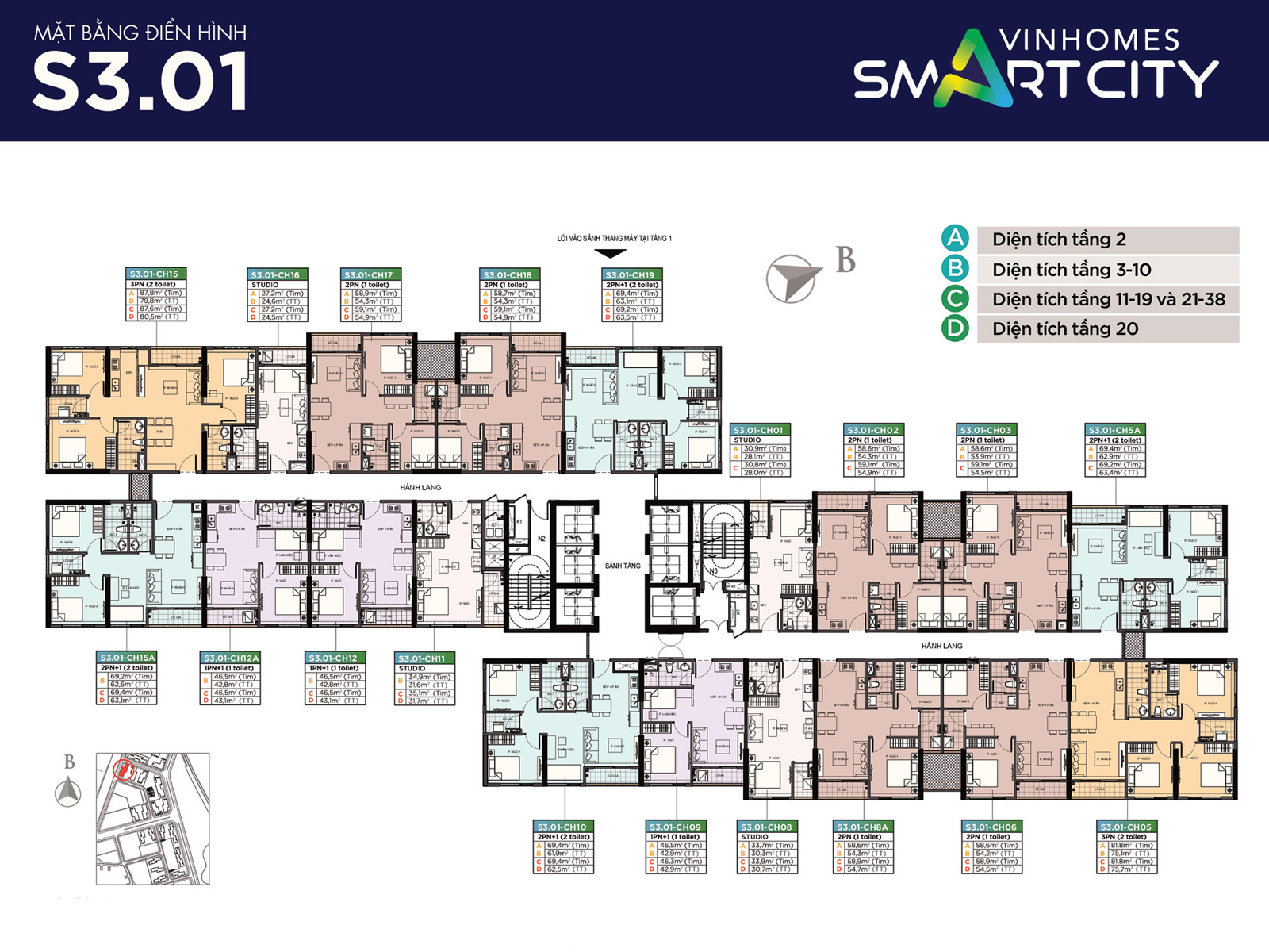 hinh anh kham pha chi tiet mat bang sapphire 3 vinhomes smart city so 2