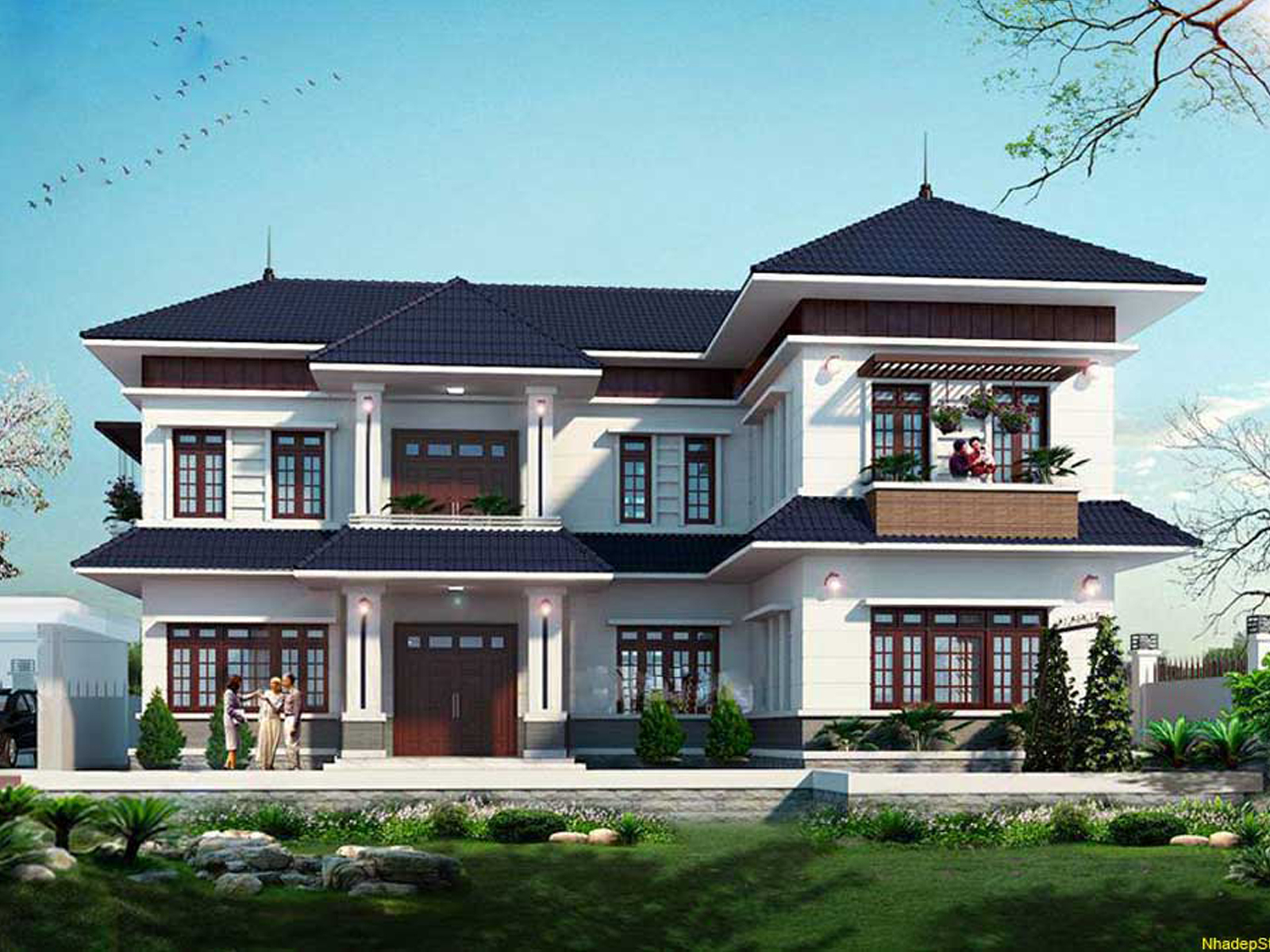 Tìm Hiểu Đặc Điểm Của Loại Hình Nhà Chữ L 1 Nhà chữ L nhìn thẳng