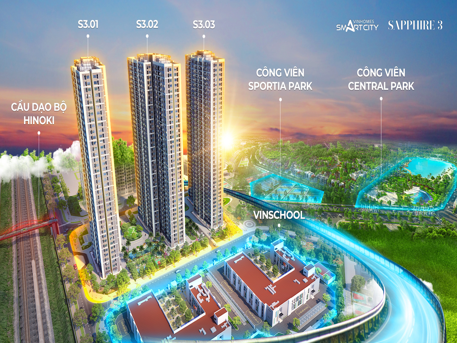 hinh anh vi tri sapphire 3 vinhomes smart city thiet lap chuan song nang dong thoi dai moi so 4