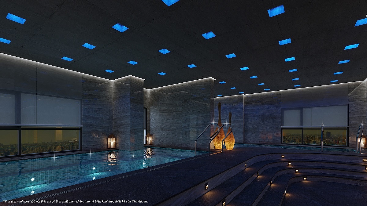 Lần đầu tiên xuất hiện tổ hợp Thermal Bath đậm chất resort Thụy Sĩ.