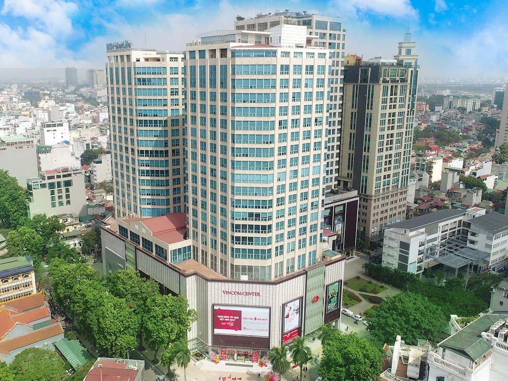 3 tòa tháp hiện đại thông qua sơ đồ Vincom Bà Triệu