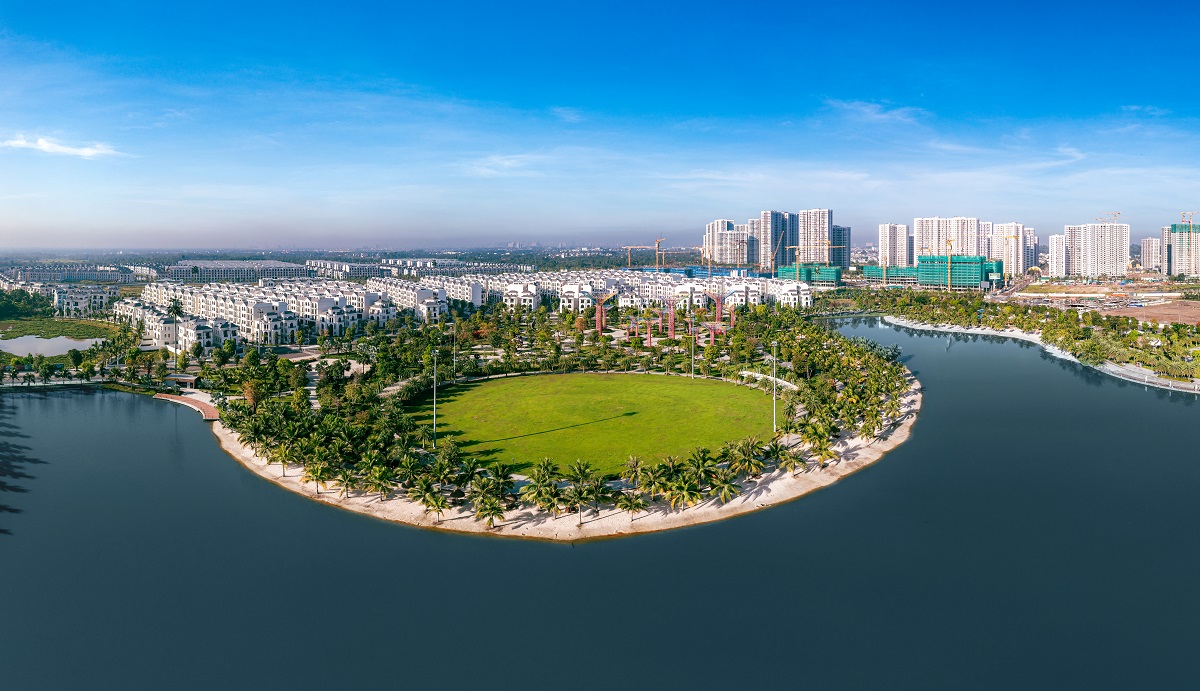 Toàn cảnh công viên 36ha thuộc Đại đô thị Vinhomes Grand Park
