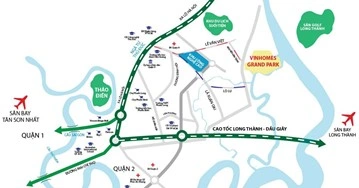 Lumière Boulevard ở trung tâm Vinhomes Grand Park, hưởng lợi từ khả năng siêu kết nối.