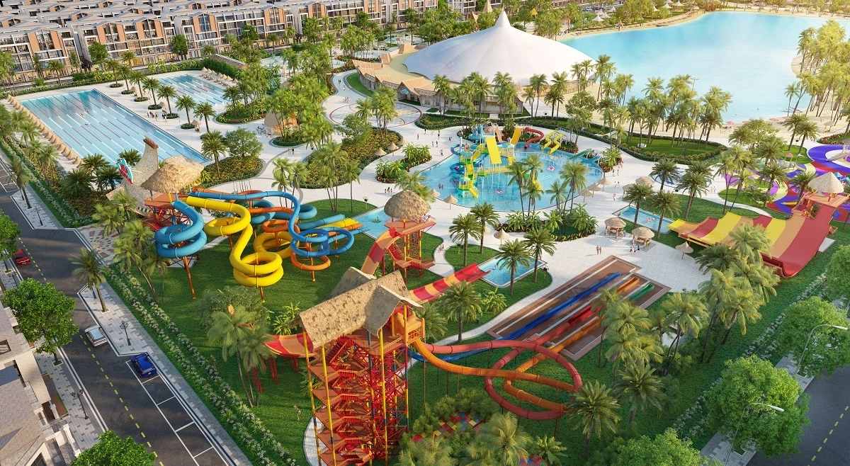 Lựa chọn Vinhomes Ocean Park 3 - The Crown, cư dân có đặc quyền sử dụng hệ thống tiện ích, dịch vụ cao cấp. Ảnh phối cảnh.