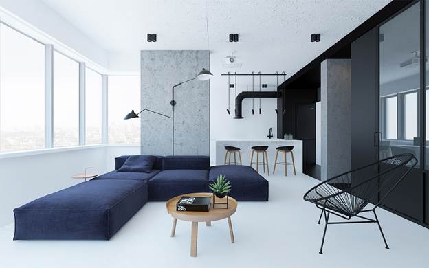 Thiet ke nha phong cach thiet ke toi gian Minimalism tinh te