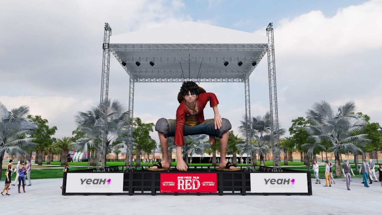 Tượng Luffy khổng lồ cao 7m sẽ được vận chuyển trực tiếp từ Hongkong đến Vinhomes Grand Park và trưng bày từ 7 ngày trước sự kiện.