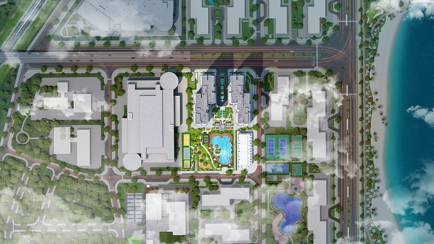 “Tâm điểm giàu sang” Masteri West Heights - The Tonkin nằm kế cận Công viên trung tâm Vinhomes Smart City.