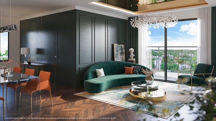 Hình ảnh minh họa căn hộ The Zurich tiêu chuẩn bàn giao cao cấp.