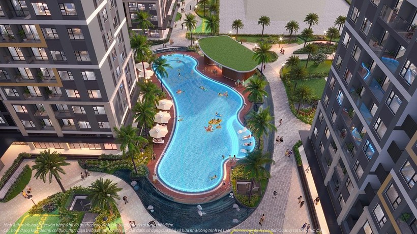 3 hồ bơi ở 3 phân khu khơi gợi cảm xúc nghỉ ngơi riêng tư, đặc quyền.