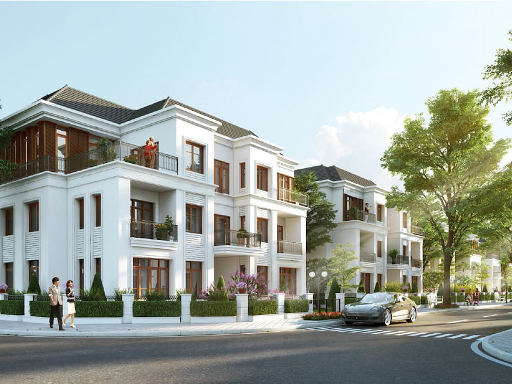 Biệt thự Vinhomes Riverside - Mẫu biệt thự tứ lập