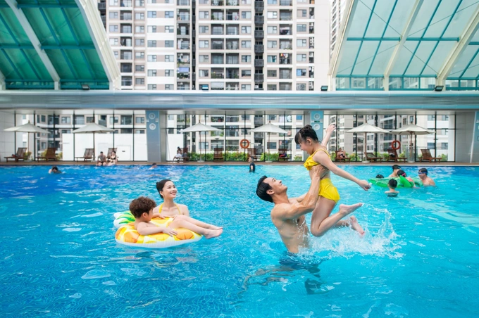 Chất "động" tại The Zenpark được thể hiện qua loạt tiện ích thể thao ngoài trời được đầu tư cao cấp